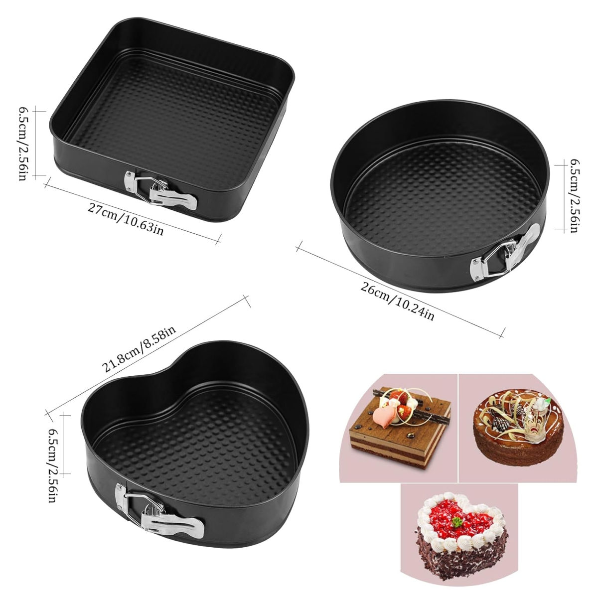 Miniatura 2 de Molde Para Pasteles Desmontable combox3